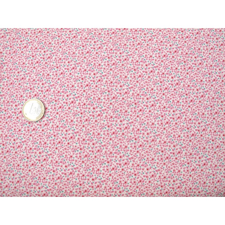 Tilda Stoff Mini Blumen Brie Basics Pink Patchworkstoff