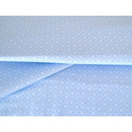 Patchworkstoff Ornamente hellblau Baumwolle Meterware Modern Melodie klein gemustert