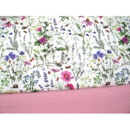 stoffpaket baumwolle westfalenstoff acufactum stoff punkte Blumen wildblumen