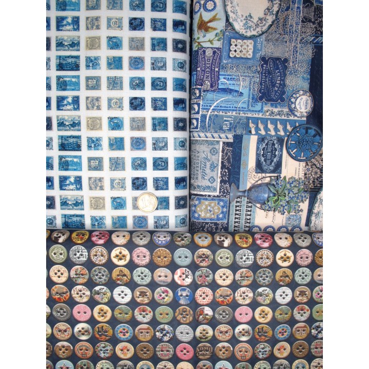Patchwork Stoffpaket Knöpfe Label 75058
