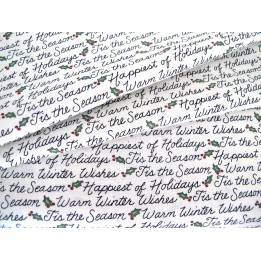 Stoff Weihnachten Patchwork Baumwolle Wörter Texte Ilex Moda Deb Strain