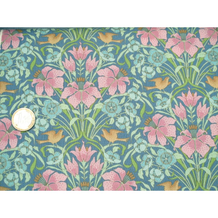 Fat Quarter Tilda Blumen Tauben Songbird