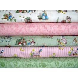 Patchwork Stoffpaket Kinderstoffe Peter Hase Baumwolle Blumen Tiere Riley Blake