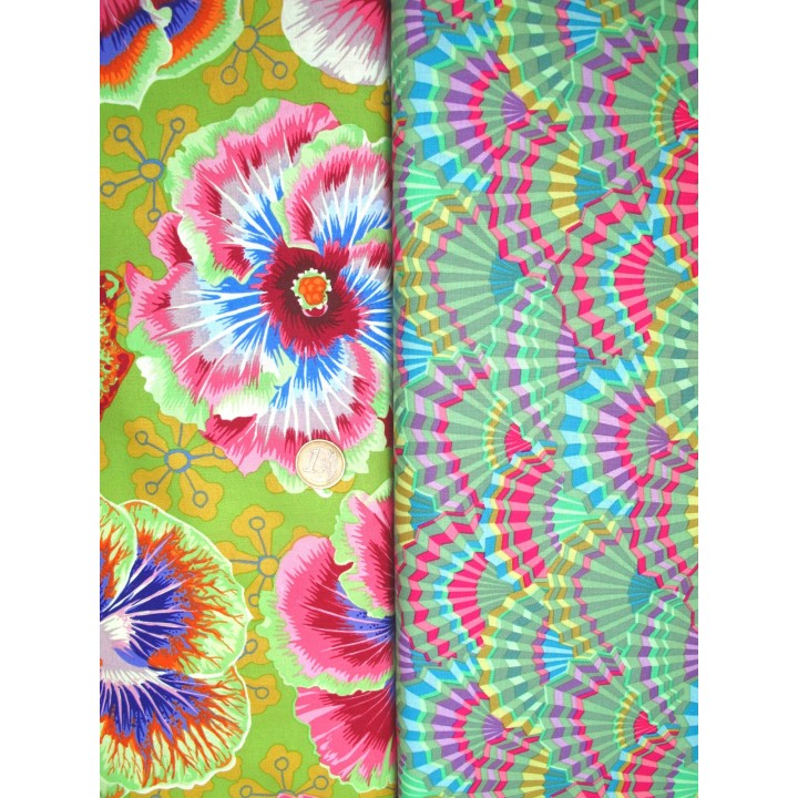 Stoffpaket Kaffe Fassett grün 75080