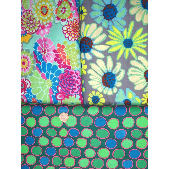 Stoffpaket Kaffe Fassett grün 75080