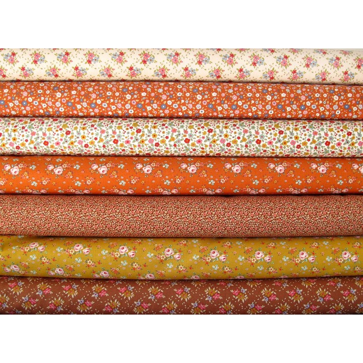 Tilda Stoffpaket Patchwork Baumwolle Rosen Blumen Herbst Stoffe