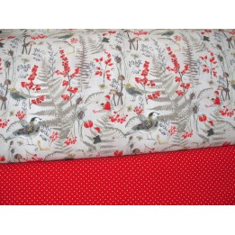 stoffpaket acufactum westfalenstoffe punkte kinder vögel tiere herbst gräser kerstin heß