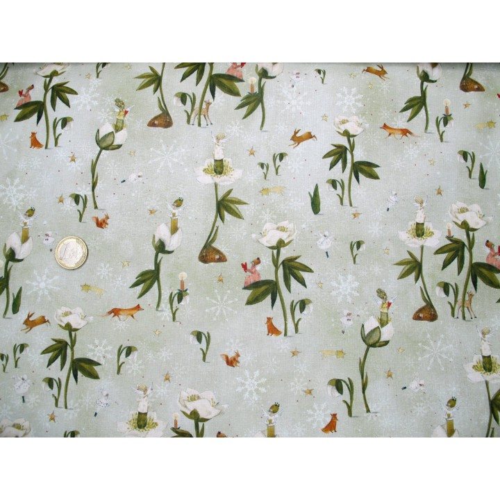 Stoff acufactum Engel Christrosen