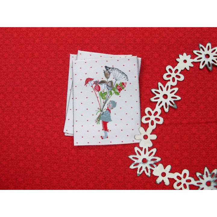 acufactum label patches aufnäher webetikett kind strauss herbst winter