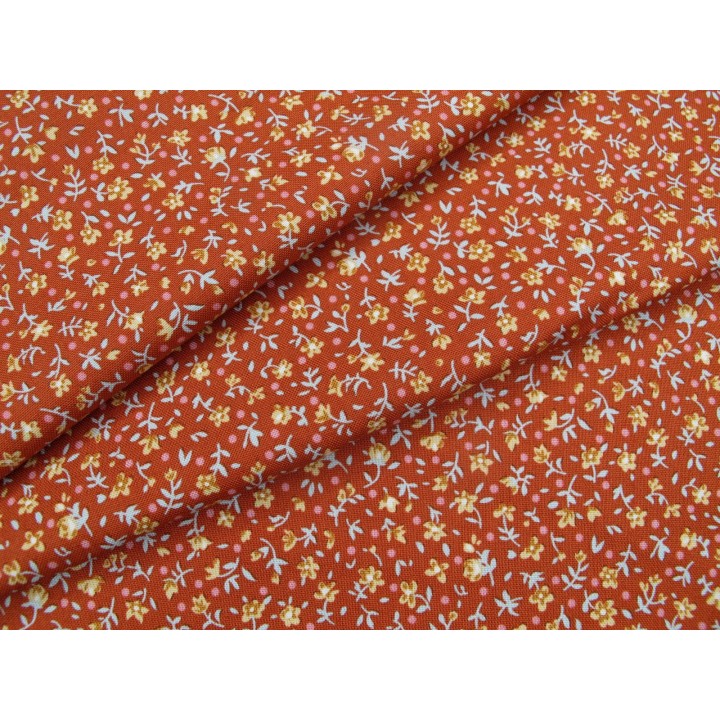 tilda stoff baumwolle meterware blumen blümchen millefleur village life patchworkstoff quiltstoff