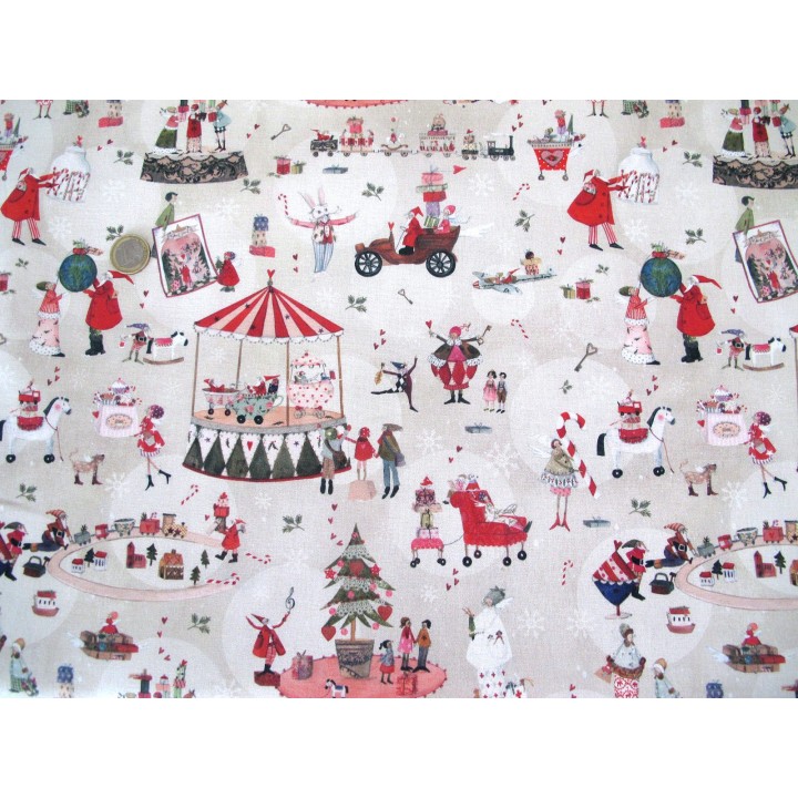 acufactum Stoffpaket Weihnachtsstoffe Silke Leffler 75033