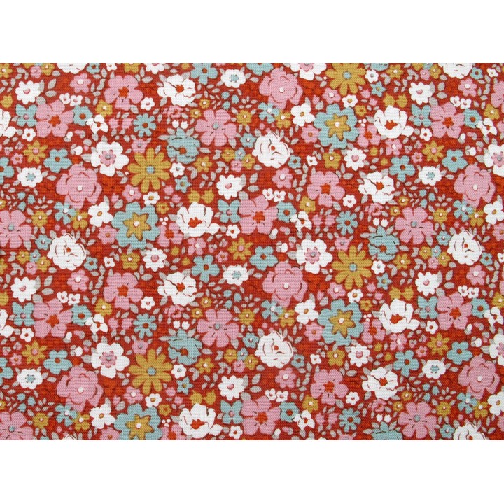 tilda stoff blumen patchwork quilten baumwolle meterware village life