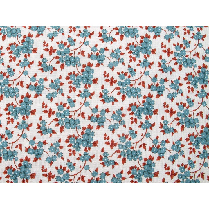 tilda stoff patchwork baumwolle blumen vergissmeinnicht blümchen vintage village life meterware
