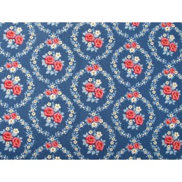 tilda stoff rosen blumen ornamente baumwolle meterware patchwork quilten village life vintage