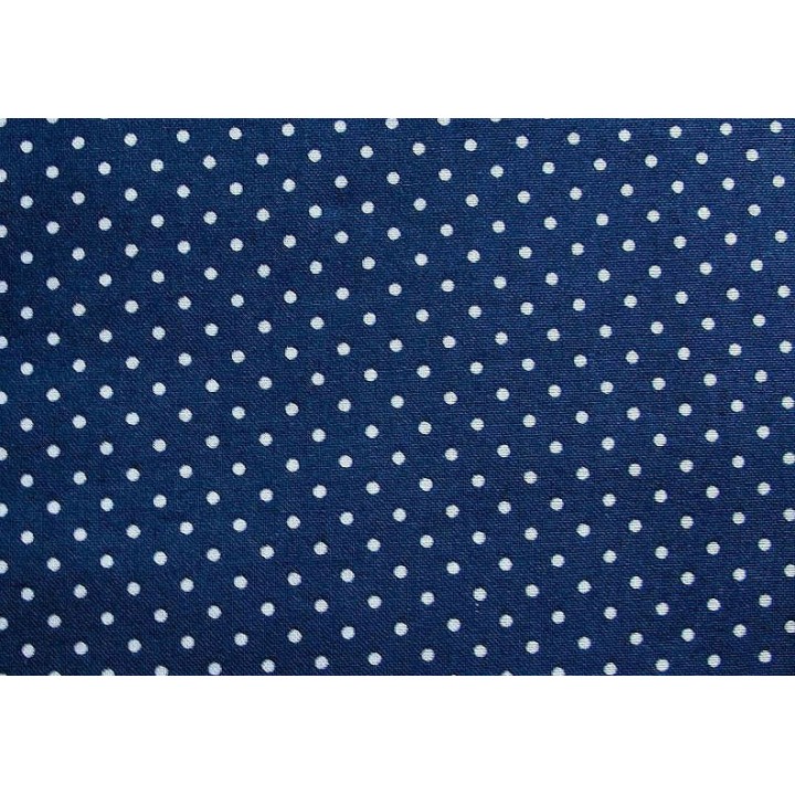 Stoff Punkte blau