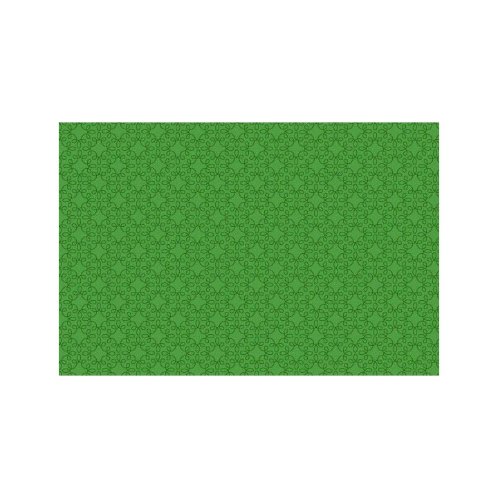 Stoff grün Ornamente