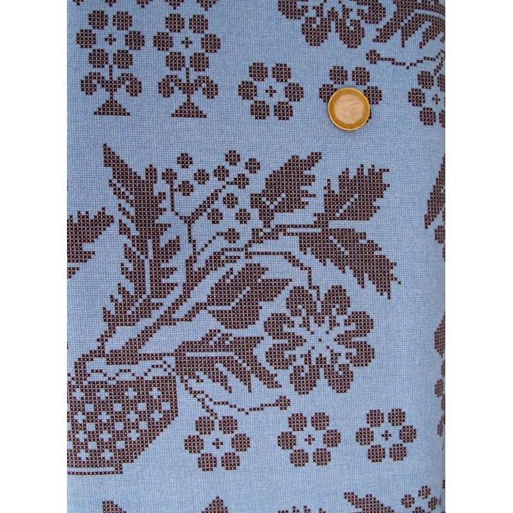 Fat Quarter blau braun