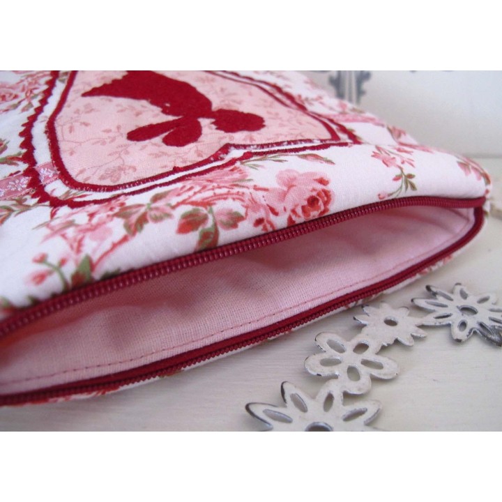 Kosmetiktasche  Elfe rot rosa