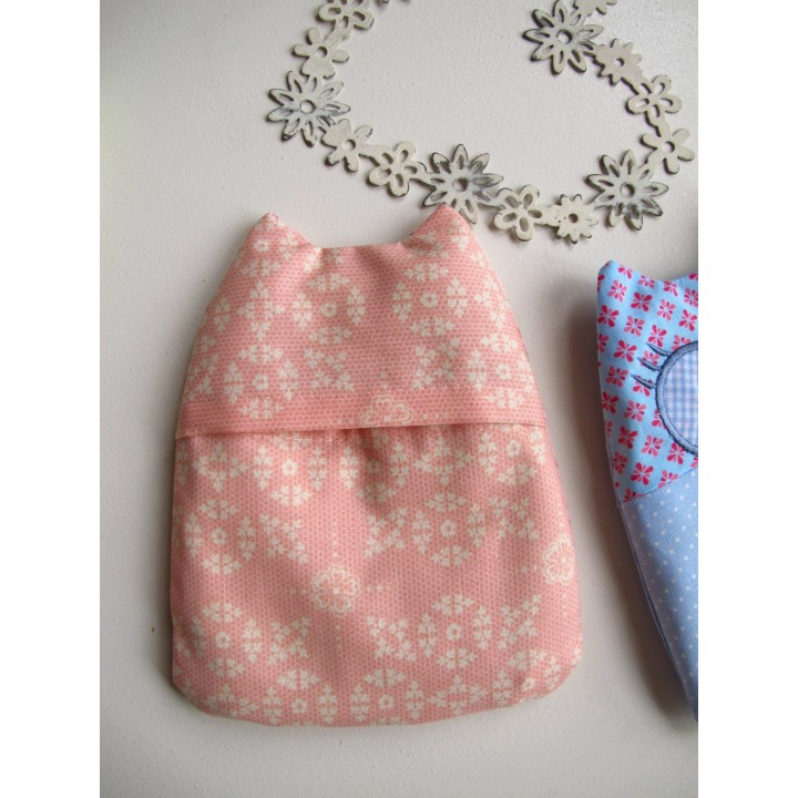 Wärmekissen Eule  apricot rosa