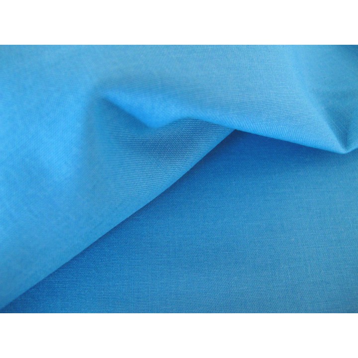 Patchworkstoff mittleres blau uni