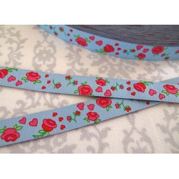 Rosenband blau pink Farbenmix