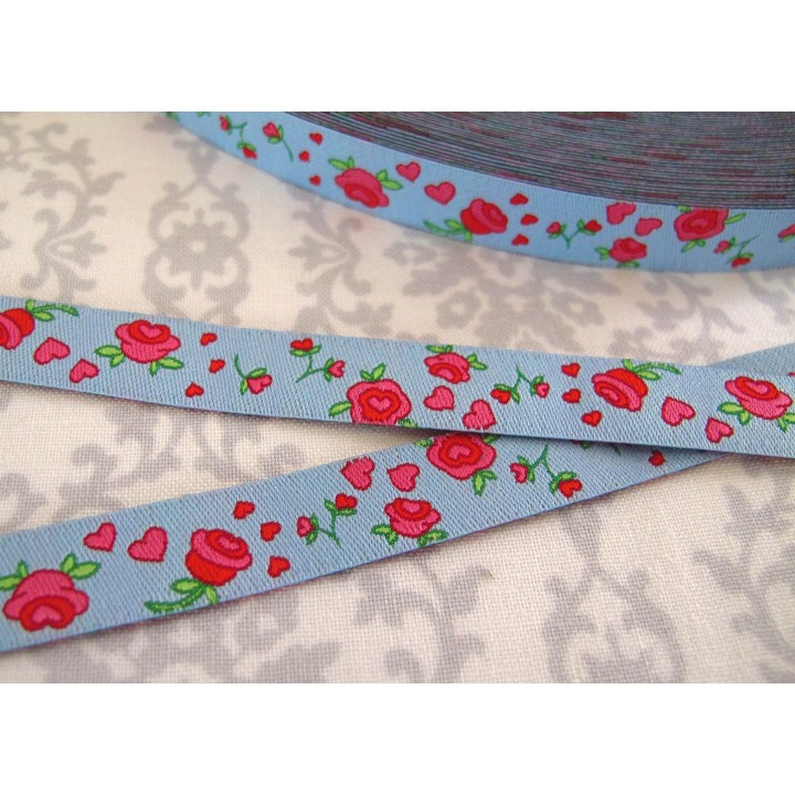 Rosenband blau pink Farbenmix