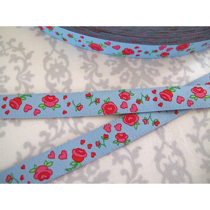 Rosenband blau pink Farbenmix