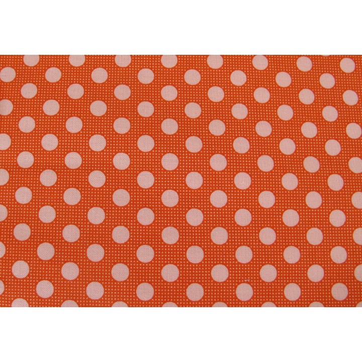 Tildastoff Punkte orange
