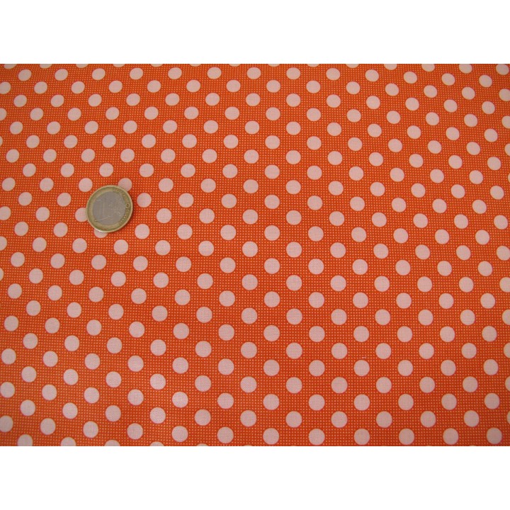 Tildastoff Punkte orange