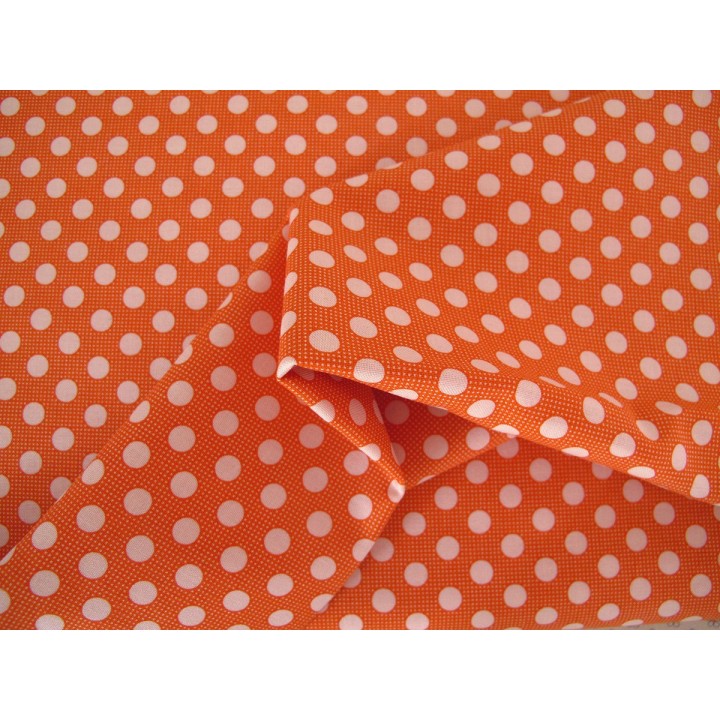 Tildastoff Punkte orange
