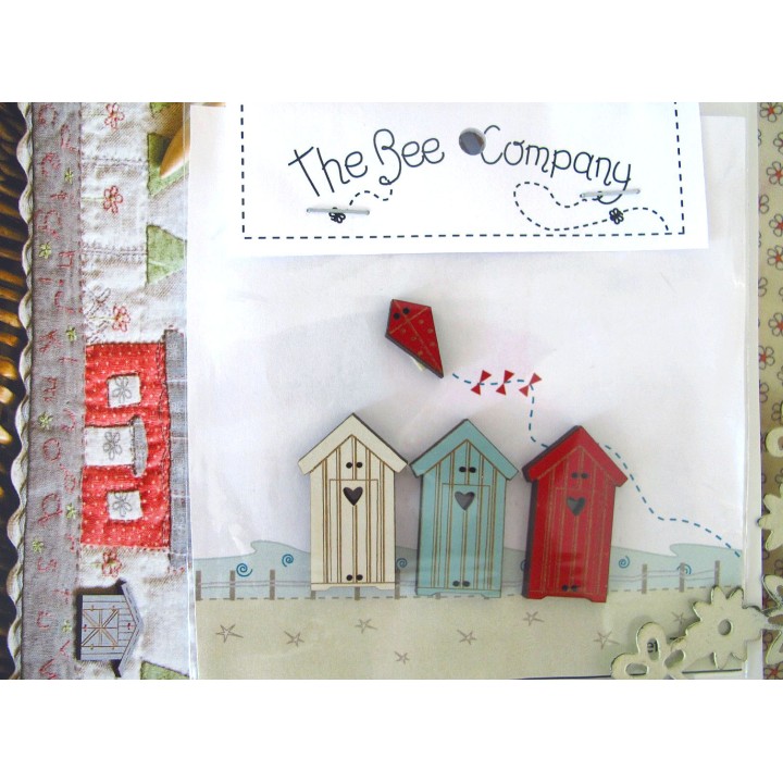 Holzknöpfe Strandhäuser The Bee Company