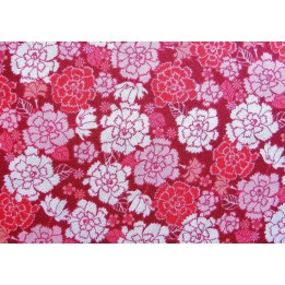 Stoff Nelken rosa rot Fat Quarter