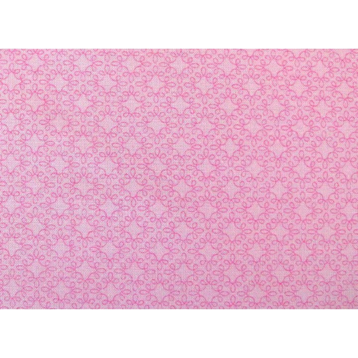 Ornamentstoff Patchworkstoff rosa