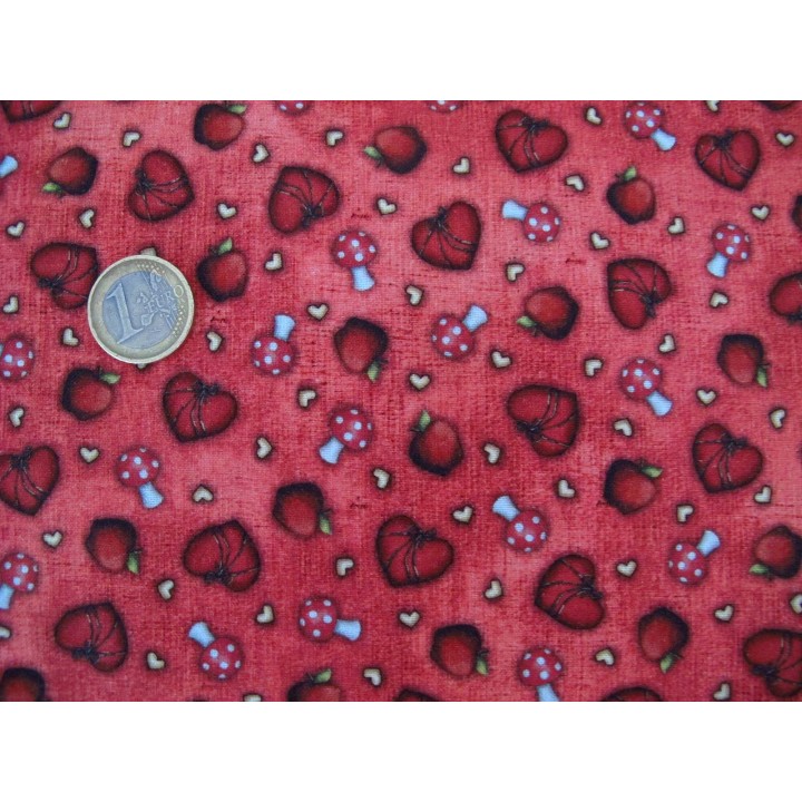 Patchworkstoff Herzchen My Story