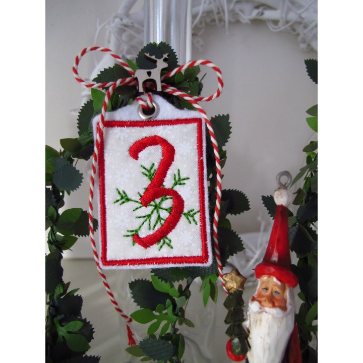Adventskranz Zahlen 1 - 4 sehr dekorativ