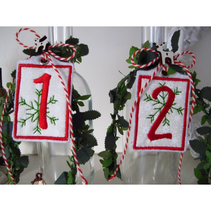 Adventskranz Zahlen 1 - 4 sehr dekorativ