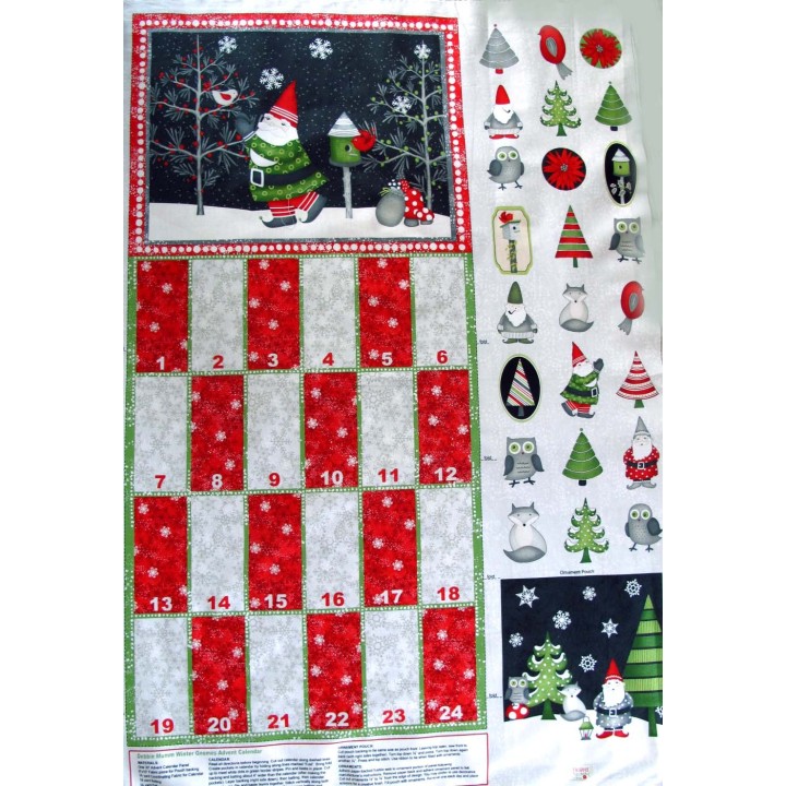 Adventskalender Panel Debbie Mumm Weihnachten