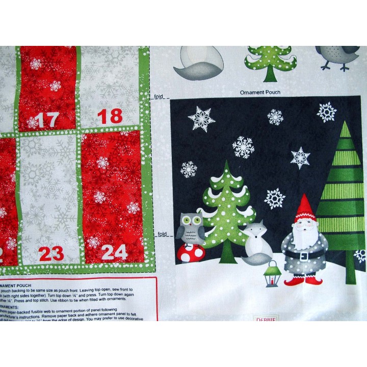 Adventskalender Panel Debbie Mumm Weihnachten