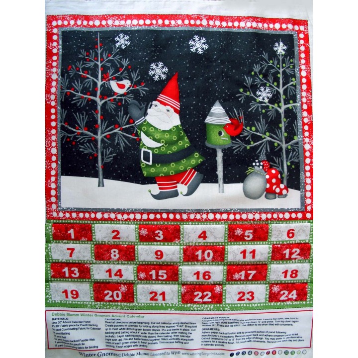 Adventskalender Panel Debbie Mumm Weihnachten