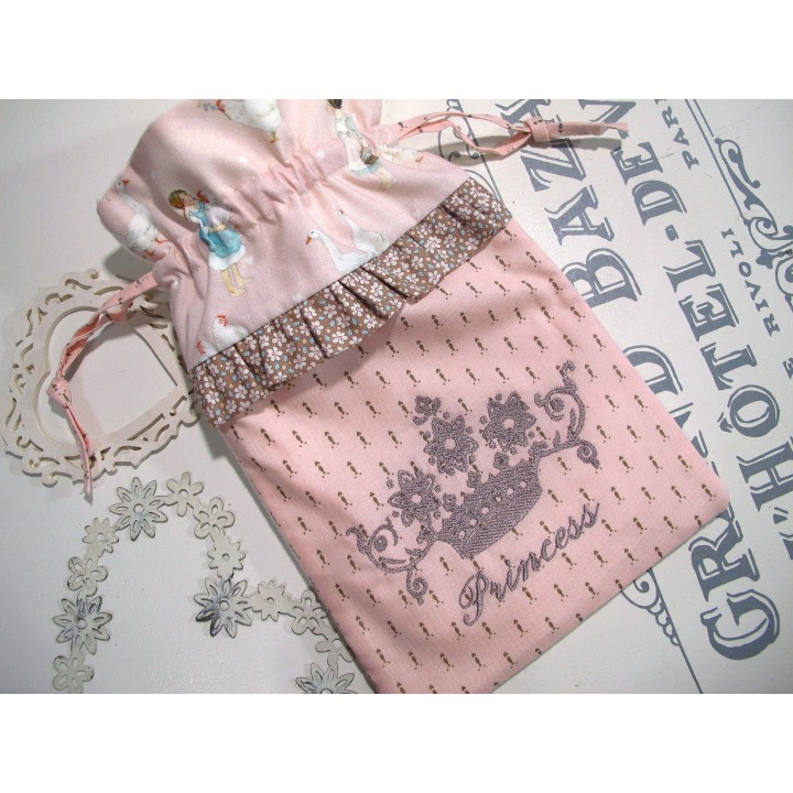 Wärmflaschenbezug rosa taupe Krone Baby