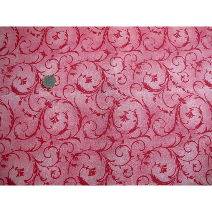Rückseitenstoff Ranken rosa Patchworkstoff Beautiful Backings