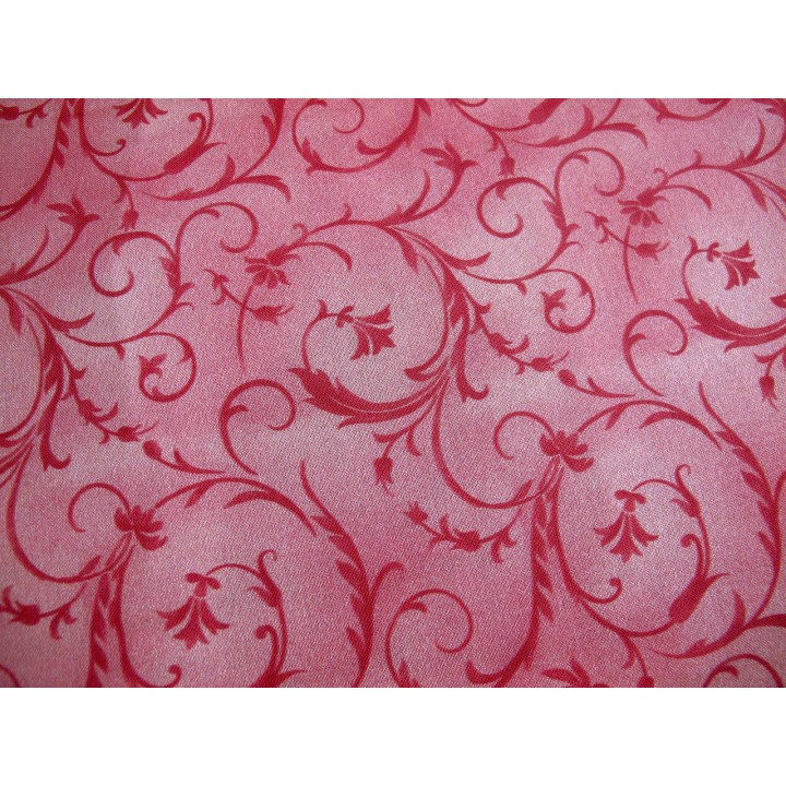 Rückseitenstoff Ranken rosa Patchworkstoff Beautiful Backings