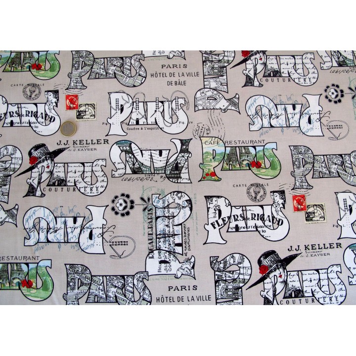 Patchworkstoff Eifelturm Couturiere Parisienne Riley Blake