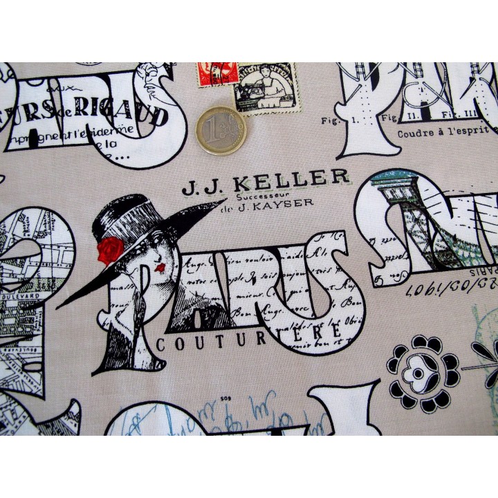 Patchworkstoff Eifelturm Couturiere Parisienne Riley Blake