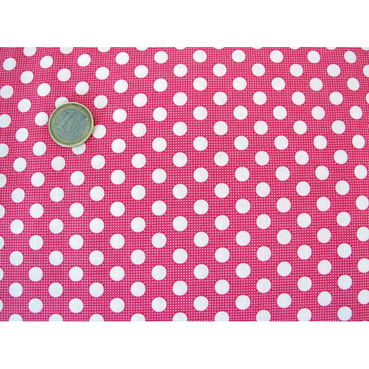 Tilda Stoffe pink Medium Dots Punktestoff