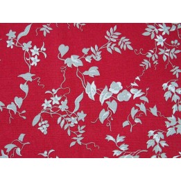 Patchworktstoff Riley Blake Blumenranken rot Red Elegance