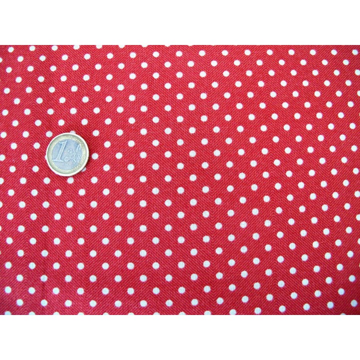 Patchworkstoff rot Stoff Punkte Market Place Windham