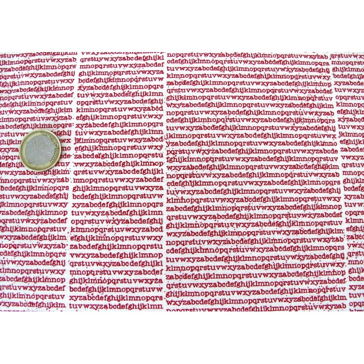 Quiltstoff Buchstaben rot The Print Shop Moda Patchworkstoff