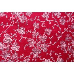 Stoff Blumen rot