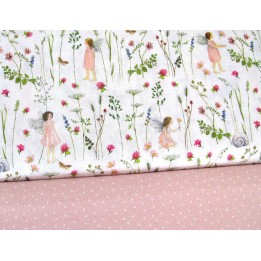 Stoffpaket Daniela Drescher Elfenstoff rosa weiß